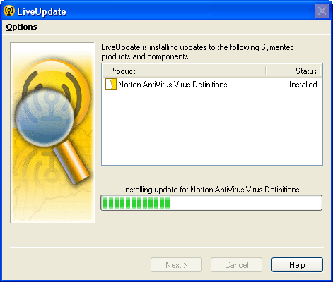 LiveUpdate Installing Updates